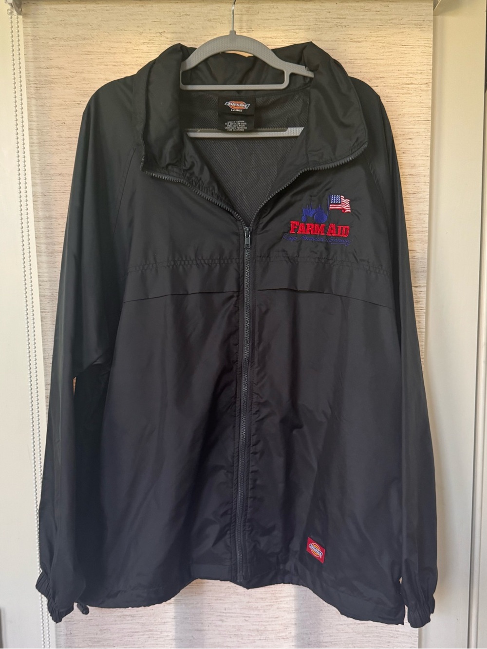 Vintage Dickies Farm Aid Windbreaker Jacket - Large
